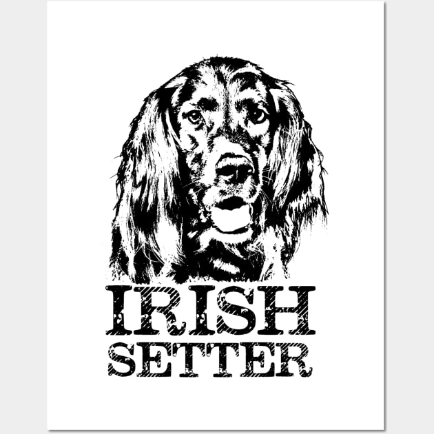 Irish Setter Dog Wall Art by Nartissima